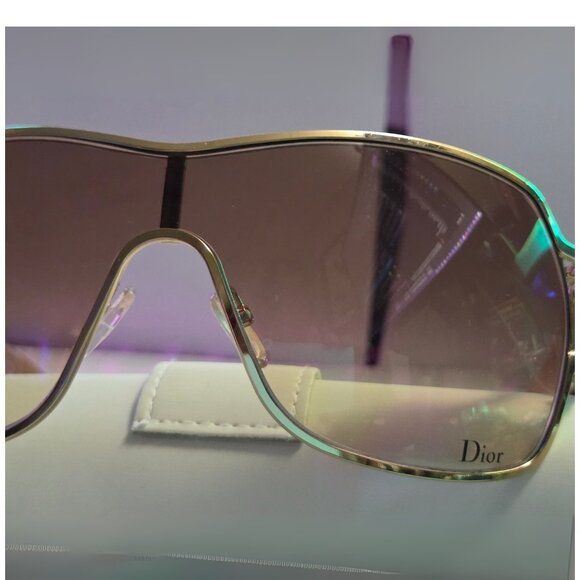 Dior Gold & Brown Gradient Wrap-Around Lens - PRECOLL 1 Sunglasses - Never Worn - Picture 8 of 13